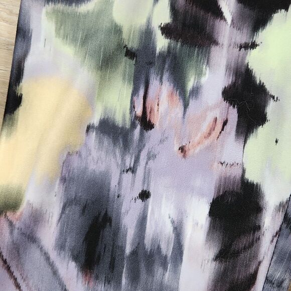 ☔️🔸️Bally Floral Print "Kayla Chalk Violet" High Waist Athletic Pants Medium - Picture 11 of 11